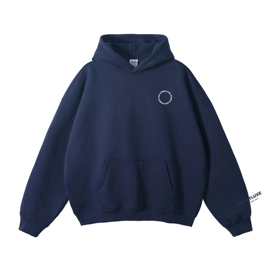 NAVY BLUE ORBIT LUXEPRINT HOODIE